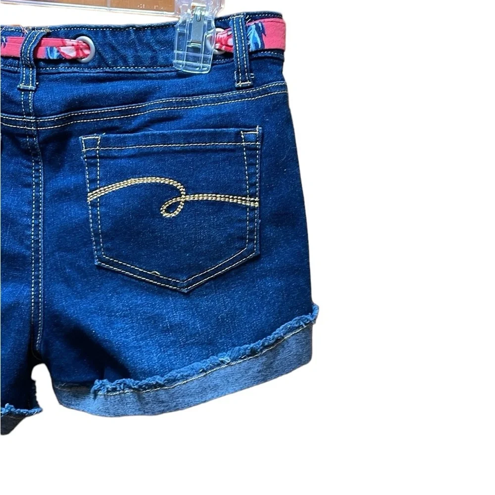 Justice Juniors Dark Blue Wash Denim Girls Shorts Size 16